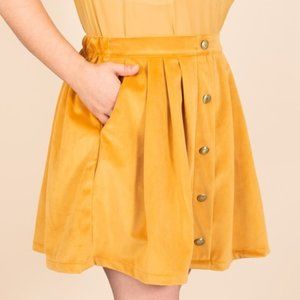 Tuesday Bassen Scout Skirt in Leo Velvet